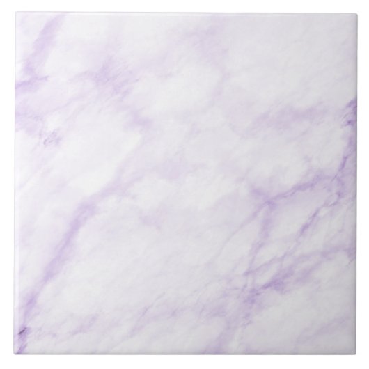 Pastel Lila Waterverf Marble Abstract Patroon Tegeltje (Voorkant)