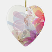 Pastel Lilies Wedding Keramisch Ornament (Rechts)