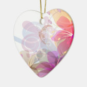 Pastel Lilies Wedding Keramisch Ornament (Links)