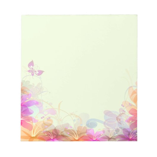 Pastel Lilies Wedding Notitieblok (Voorkant)