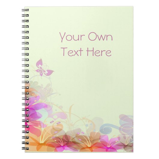 Pastel Lilies Wedding Notitieboek (Voorkant)