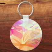 Pastel Lilies Wedding Sleutelhanger (Voorkant)