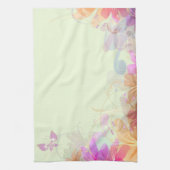 Pastel Lilies Wedding Theedoek (Verticaal)