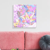 Pastel Lily Love Canvas Afdruk (Insitu (Woonkamer))