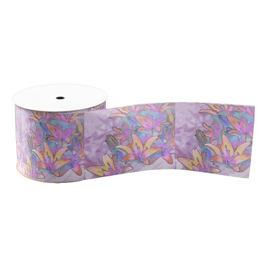 Pastel Lily Love Grosgrain Lint (Spoel)