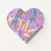 Pastel Lily Love Notitieboek (Achterkant)