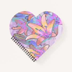 Pastel Lily Love Notitieboek