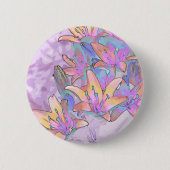 Pastel Lily Love Ronde Button 5,7 Cm (Voorkant)