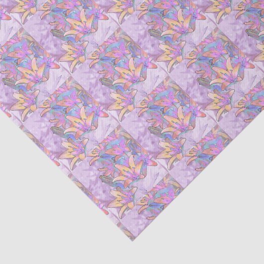 Pastel Lily Love Tissuepapier (Detail)