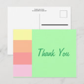 Pastel Lime Green Briefkaart (Voorkant / Achterkant)