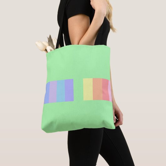 Pastel Lime Green Tote Bag (Dichtbij)