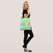 Pastel Lime Green Tote Bag (Op model)