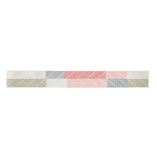 Pastel Line Pattern Ribbon Satijnen Lint (Voorkant)