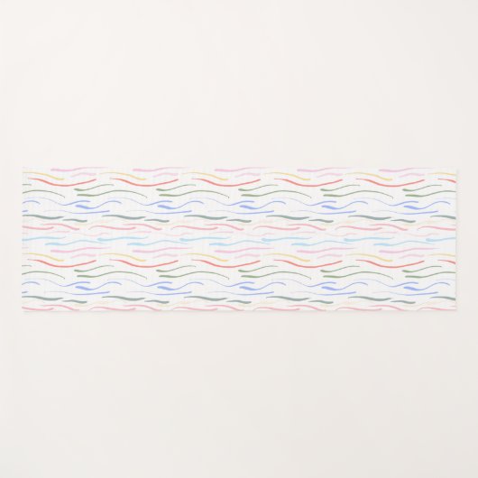 Pastel Lines Yoga mat- double sided Yogamat (Voorkant (horizontaal))