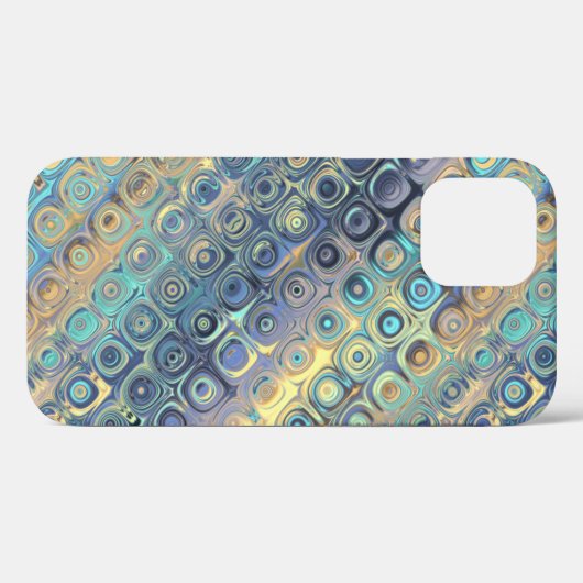 Pastel Liquid Stippen Abstract Patroon Case-Mate iPhone Case (Achterkant (horizontaal))