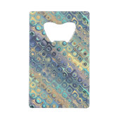 Pastel Liquid Stippen Abstract Patroon Creditkaart Flessenopener (Voorkant)