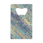 Pastel Liquid Stippen Abstract Patroon Creditkaart Flessenopener (Achterkant)