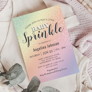 Pastel Little Baby Sprinkle Schattig Kaart