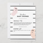 Pastel Little Boo op de weg Halloween Baby shower Kaart (Achterkant)