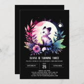 Pastel Little Tiger Verjaardag Kaart (Voorkant / Achterkant)