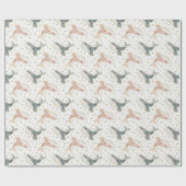 Pastel Little Whale Geslacht Neutraal en Polka Dot Cadeaupapier (Vlak)