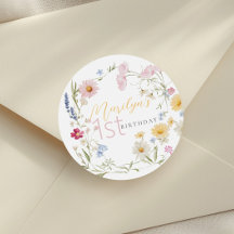 Pastel Little Wildflower Meisje 1e verjaardag