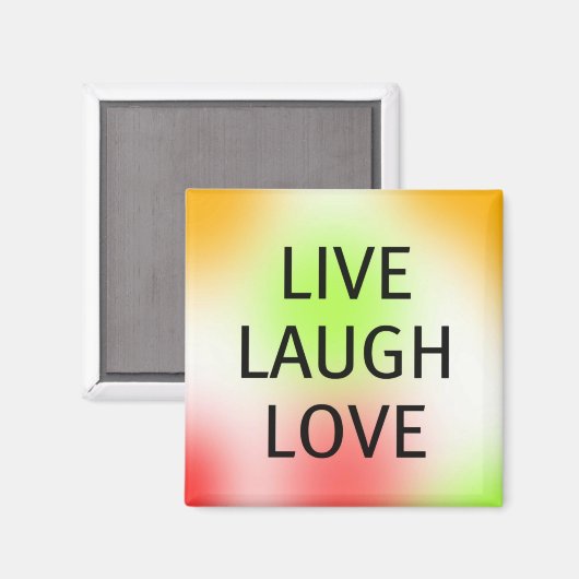 Pastel Live, Lach, Liefde Magneet (Voorkant / Achterkant)