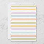 Pastel Llama en Balloons Birthday Kaart (Achterkant)