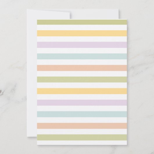 Pastel Llama en Balloons Birthday Kaart (Achterkant)