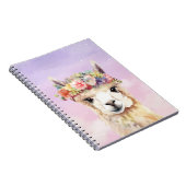 Pastel Llama-Notitieboek Notitieboek (Rechterzijde)