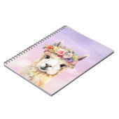Pastel Llama-Notitieboek Notitieboek (Linkerzijde)
