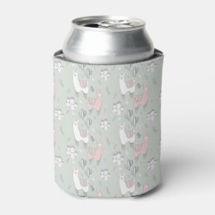 Pastel Llama Pattern Blikjeskoeler