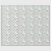 Pastel Llama Pattern Cadeaupapier (Vlak)