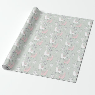 Pastel Llama Pattern Cadeaupapier