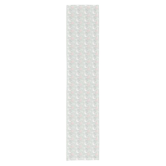 Pastel Llama Pattern Korte Tafelloper (Voorkant)