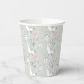Pastel Llama Pattern Papieren Bekers (Links)