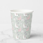 Pastel Llama Pattern Papieren Bekers (Rechts)