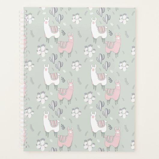 Pastel Llama Pattern Planner (Voorkant)