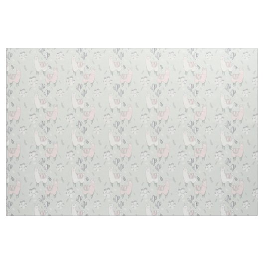 Pastel Llama Pattern Stof (Fat Quarter)