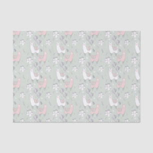 Pastel Llama Pattern Tissuepapier