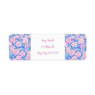 Pastel Lofi Floral Retourlabels Etiket