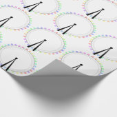 Pastel London Eye Theme Wrapping Paper Cadeaupapier (Hoek)