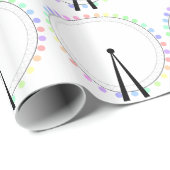 Pastel London Eye Theme Wrapping Paper Cadeaupapier (Rol Hoek)