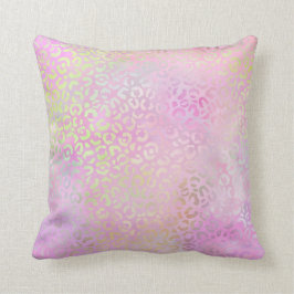 *~* Pastel Lopard Spots Rainbow Animal Print Kussen