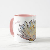 Pastel Lotus Bloesem Waterlelie Botanische Bloemen Mok (Voorkant links)