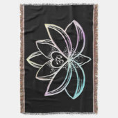 Pastel Lotus  Deken (Voorkant Verticaal)