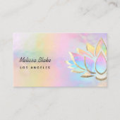 ・pastel lotus design visitekaartje (Voorkant)