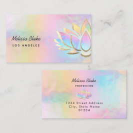 ・pastel lotus design visitekaartje