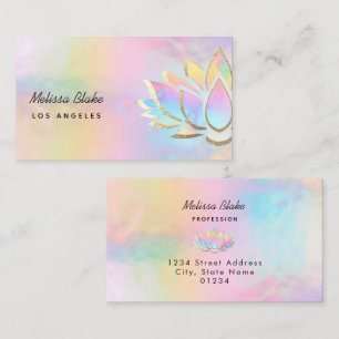 ・pastel lotus design visitekaartje