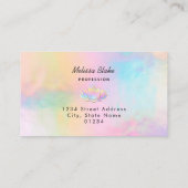 ・pastel lotus design visitekaartje (Achterkant)